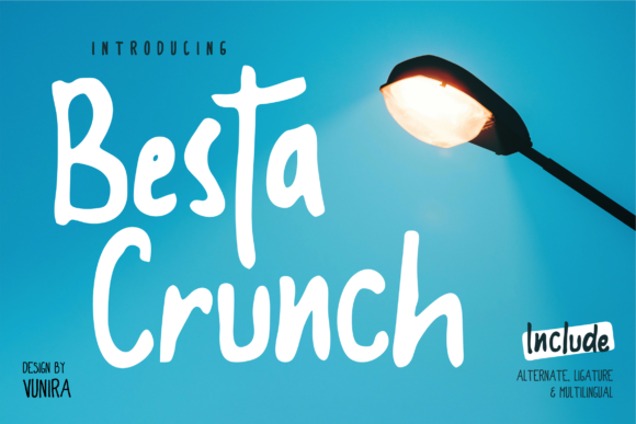 Besta Crunch Font for Web Design