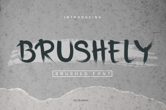 Brushely: A Brush-Pen Display Font