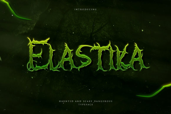 Elastika: A Spooky Display Font