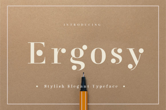 Ergosy: A Bold Display Font