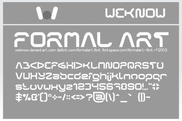 Formal Art: A Bold Font for Creative Projects