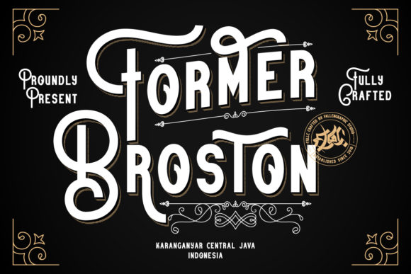 Former Broston Font for Bold Design