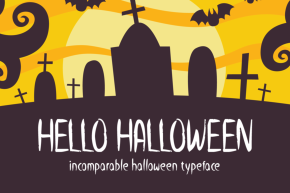 Hello Halloween: A Spooky Display Font for Creative Projects