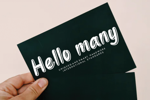 Hello Many: A Display Font for Bold Designers