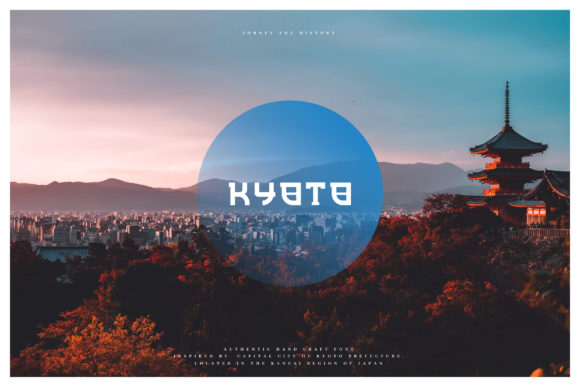 Kyoto: A Bold Display Font