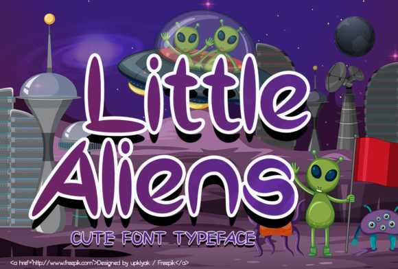 Little Aliens: A Sweet Display Font
