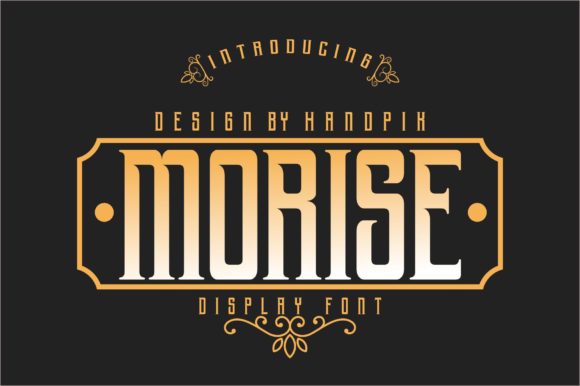Morise: A Bold Display Font for Web Design