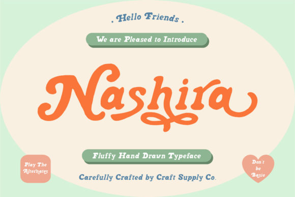 Nashira: A Friendly Display Font