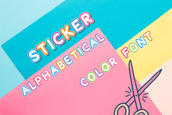 Sticker Alphabetical: A Bold Display Font