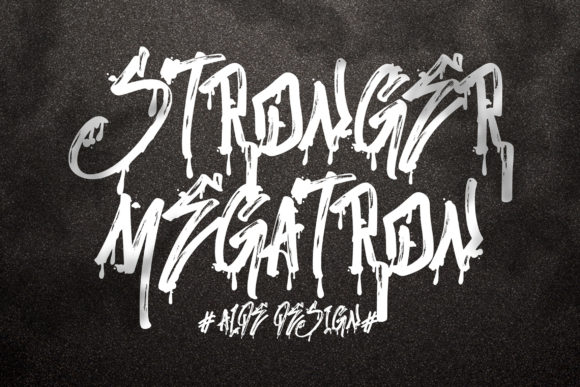 Stronger Megatron: A Bold Typographic Statement