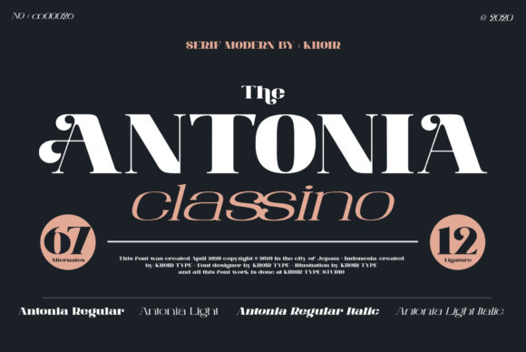 The Antonia Font: Elegant Design for Creative Projects