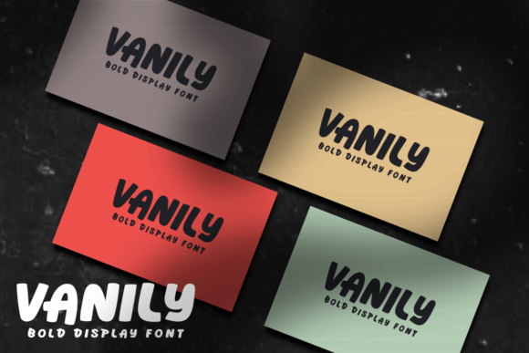 Vanily: A Bold Display Font for Editorial Design