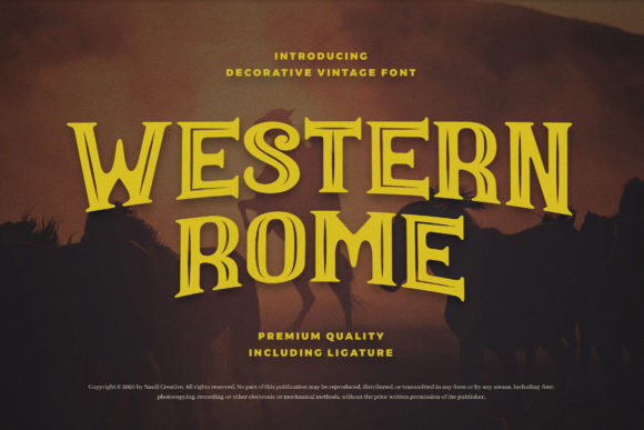 Western Rome Font for Bold Web Design