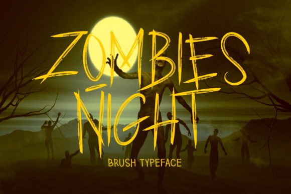 Zombies Night Font for Creative Projects